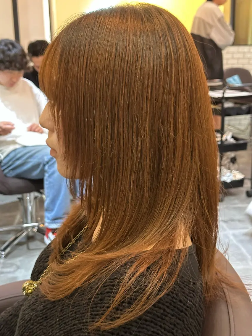 セミロング 似合わせひなた🐥 elima調布のヘアスタイル