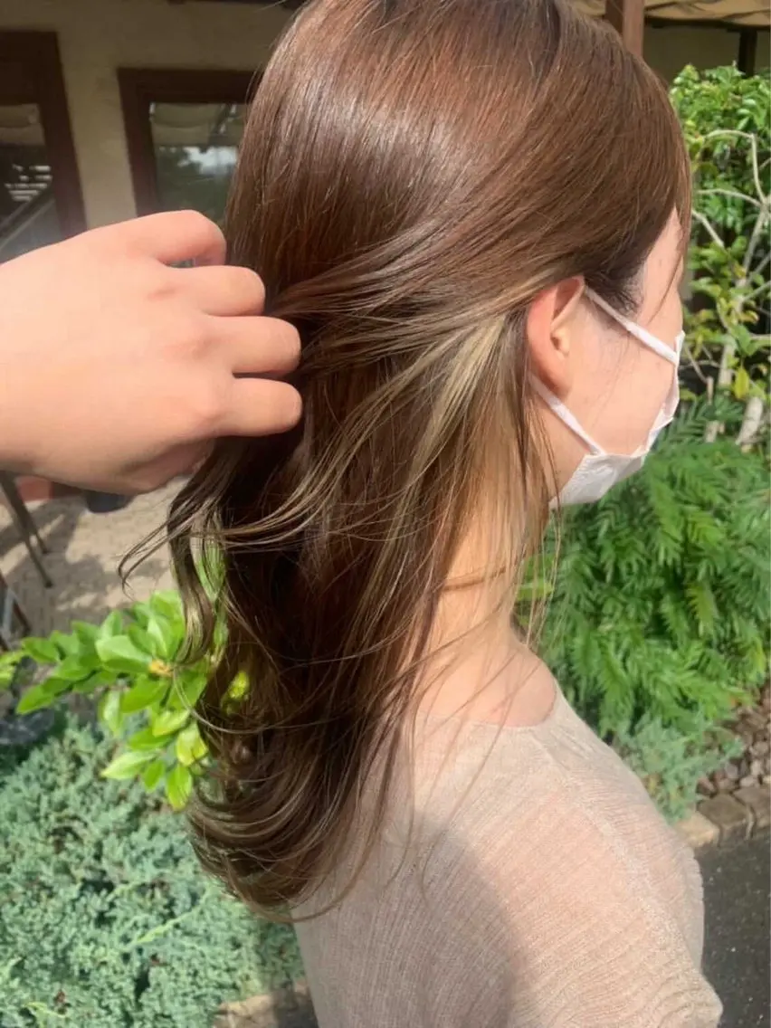 ロング カラー 鎌倉 未釉のヘアスタイル