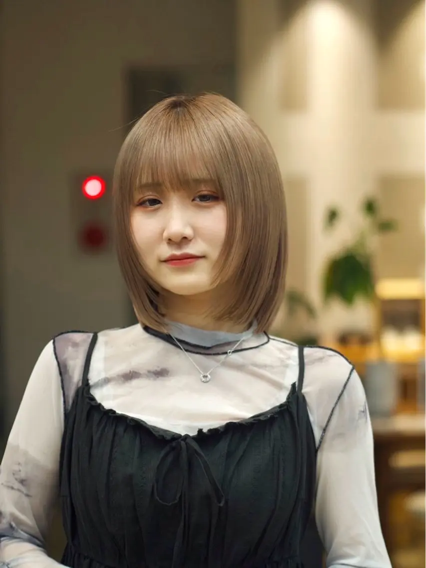 カラー ブリーチ ダブルカラー ブリーチなしカラー ウルフ/レイヤー/ ブリーチカラーのヘアスタイル