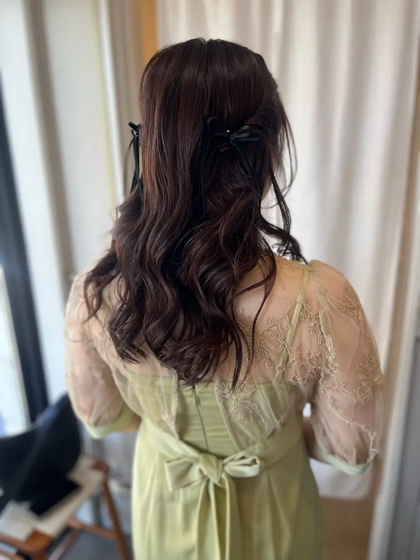 ヘアアレンジ ヘアセット 金沢市/美容師/ 岡島由希美のマツエク・マツパデザイン