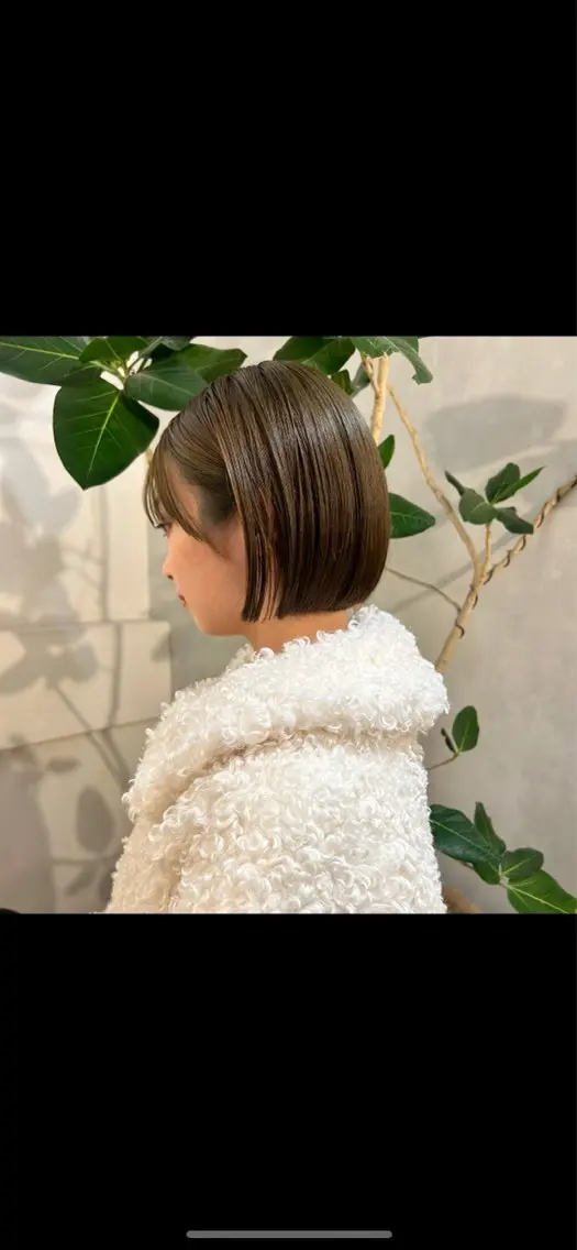 ショート カラー カット ヘアカラー 切りっぱなしBOB 職人💜Anzuのヘアスタイル