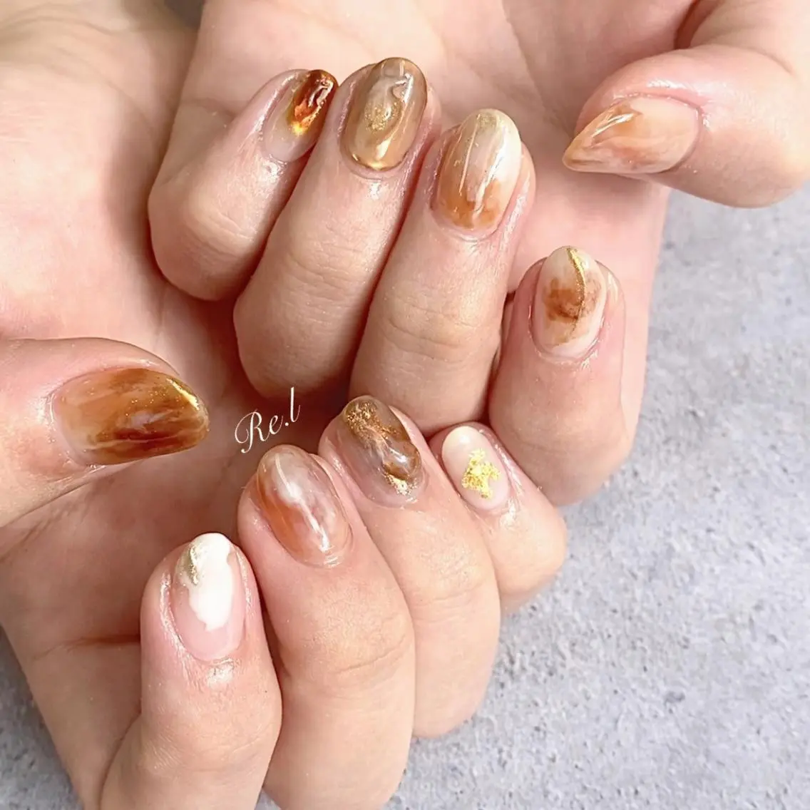 ネイル ニュアンスネイル モチの良さ◉ フィルインネイル♡のネイルデザイン