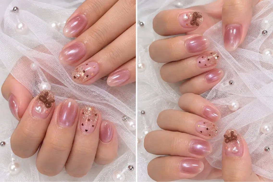 ネイル ハンドネイル RUBYネイルサロン 9Caratsのネイルデザイン