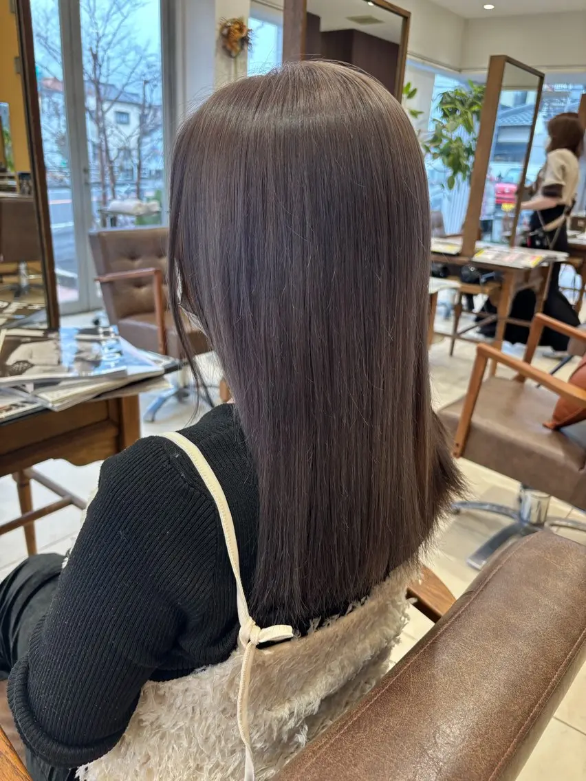 ロング カラー ラベンダーカラー シルバー ヘアカラー ハイトーン/寒色系 カラー/Risa🌿のヘアスタイル