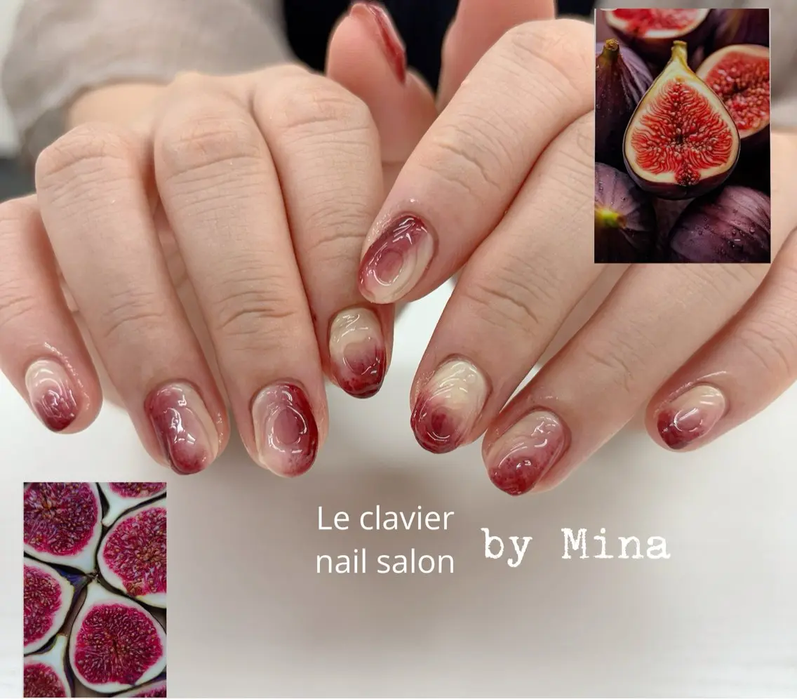 ネイル アートネイル 長さ出し ジェルネイル パラジェル スカルプネイル Mina Nailのネイルデザイン