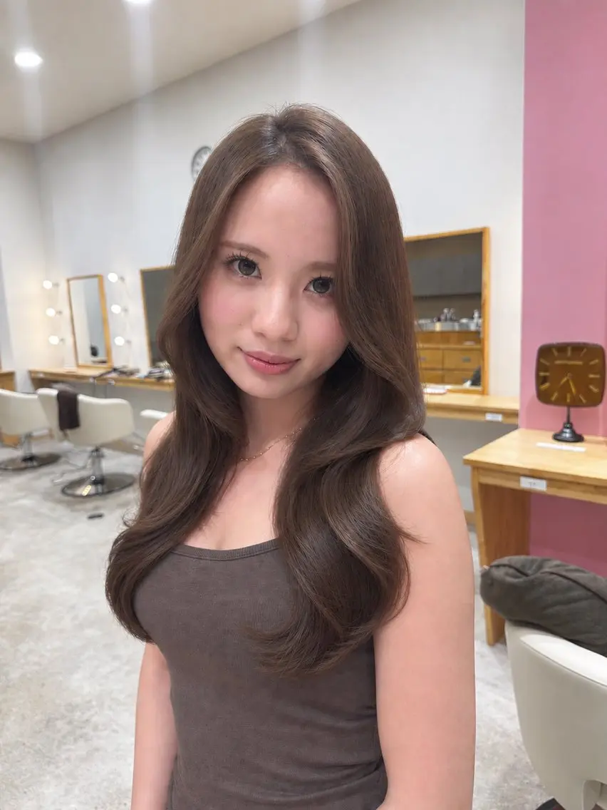 ロング 盛れる透明感カラー ♡ayana♡のヘアスタイル