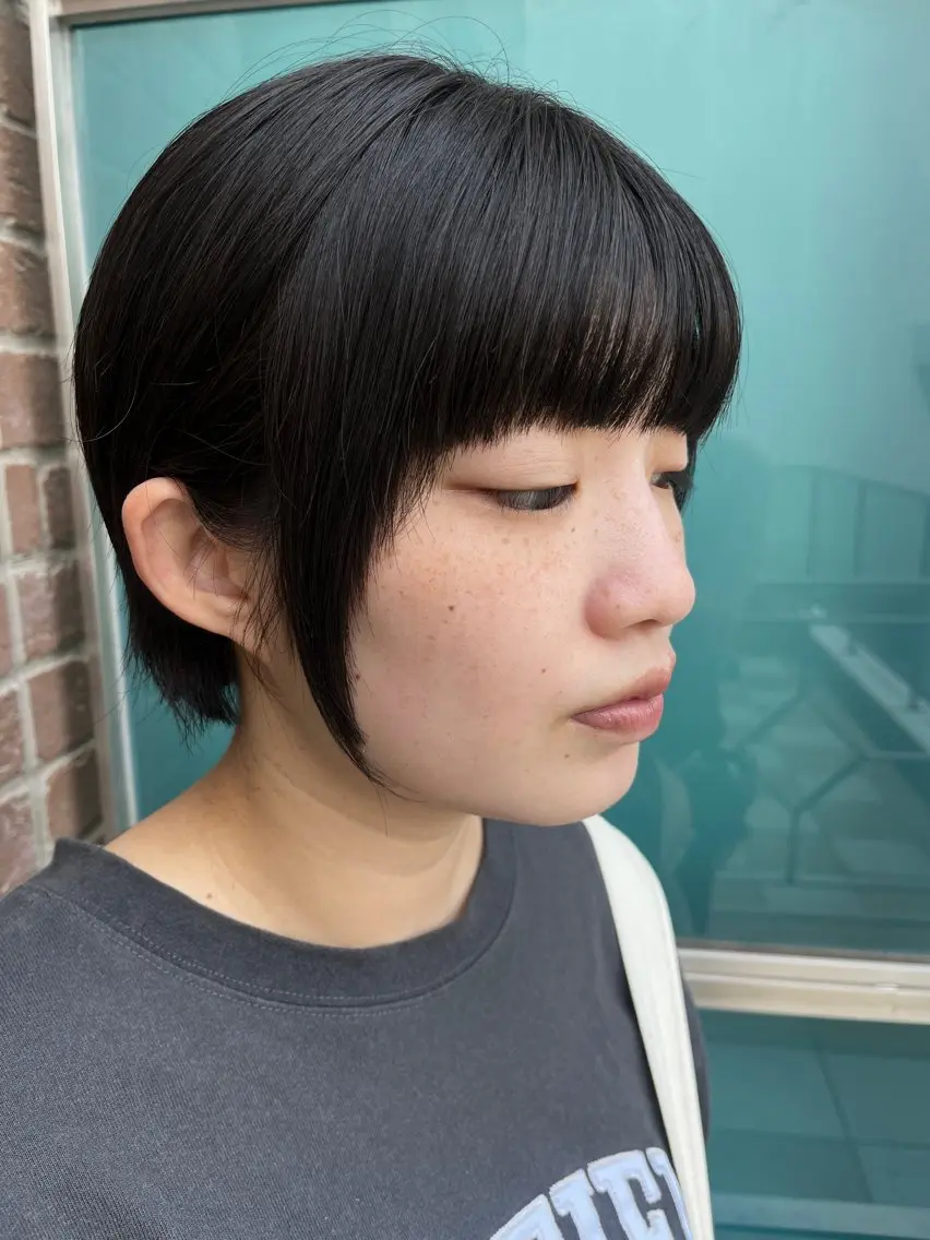 ショート カラー メンズ 久木原 ゆりのヘアスタイル