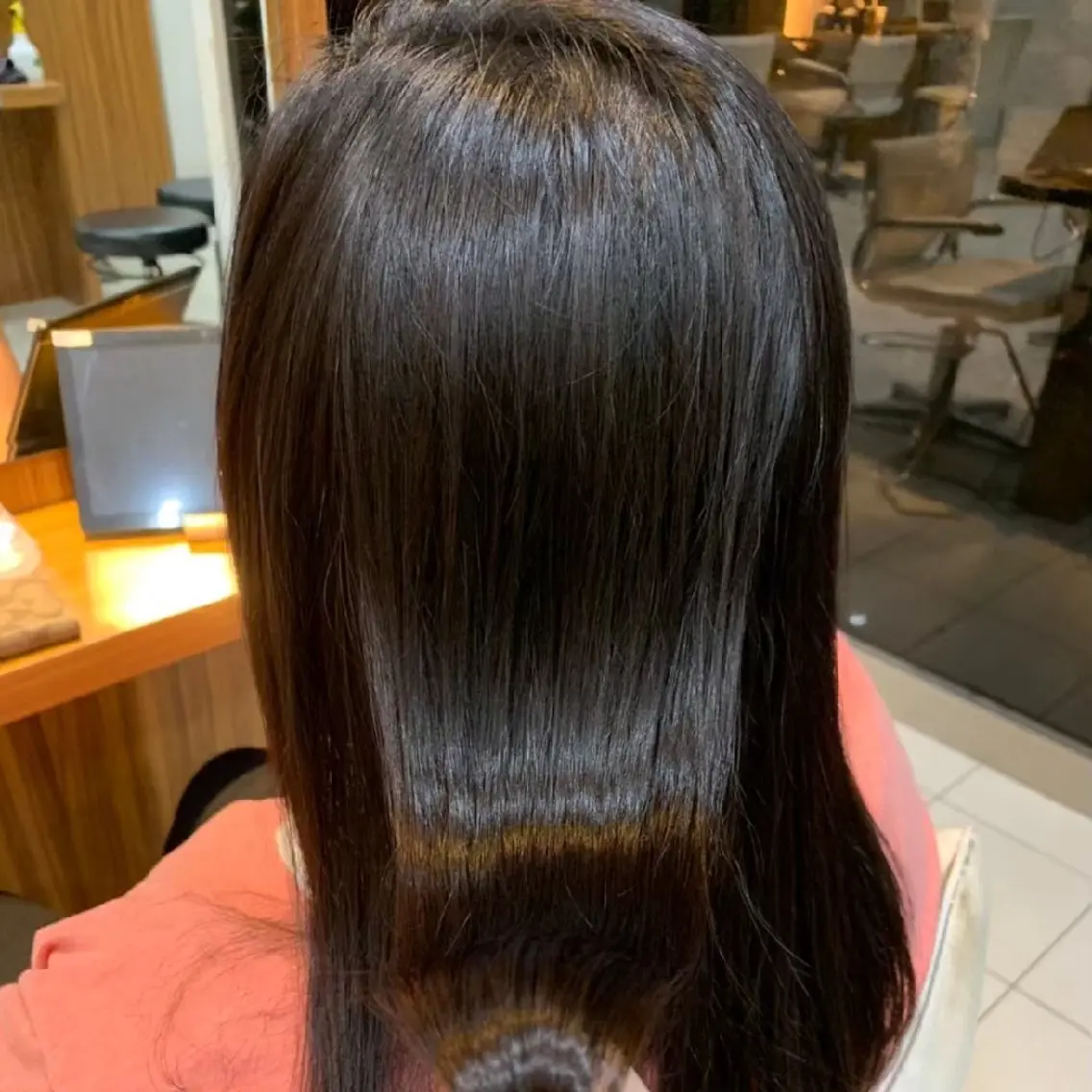 ロング 縮毛矯正/ワンカラー モデル募集🫧羽夏のヘアスタイル