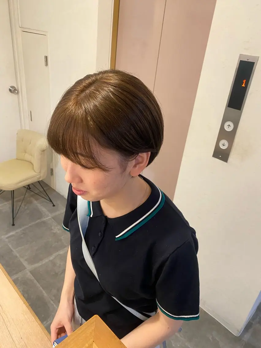 ショート momoka モデル募集のヘアスタイル