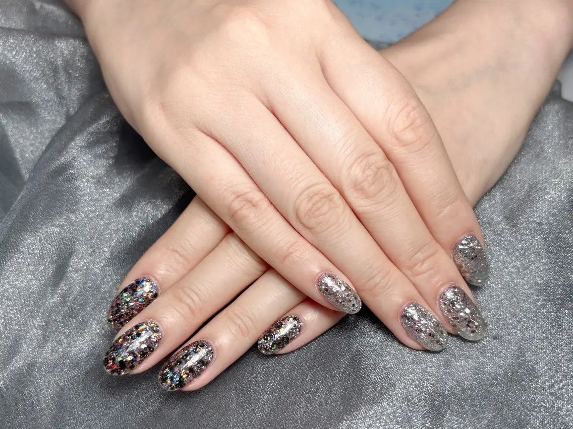 ネイル ハンドネイル H3 Nail Tsuki🦋💙のネイルデザイン