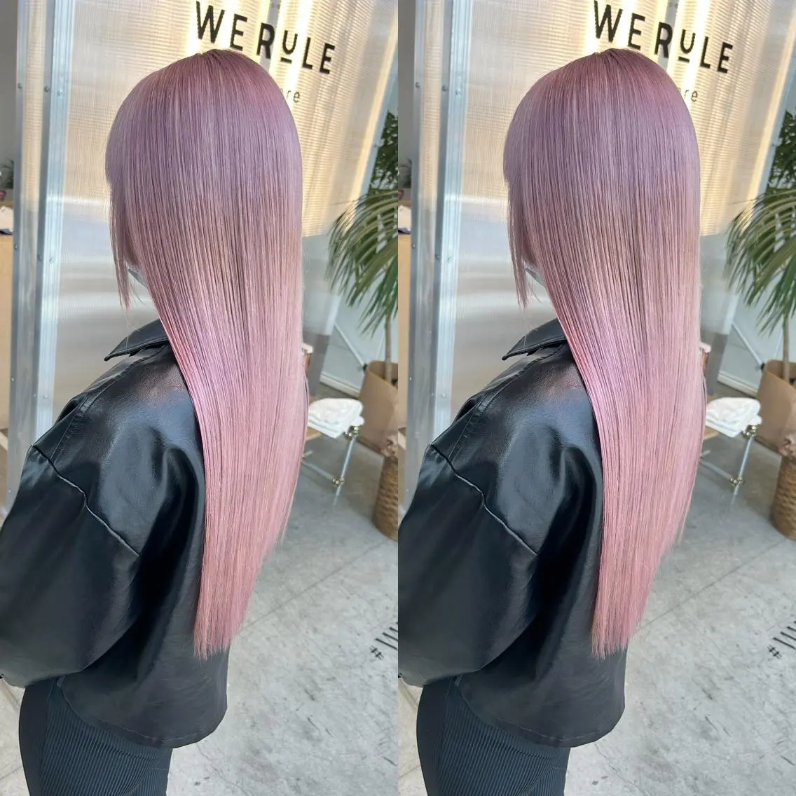 ロング カラー ヘアカラー トリートメント yoriダブルカラー 代表すがわらのヘアスタイル