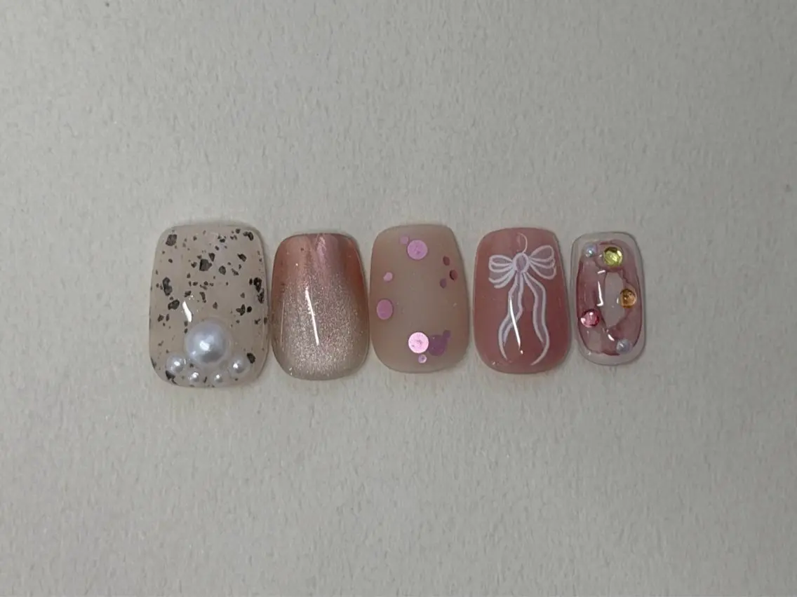 ネイル リボン ハンドネイル Nail Katoのネイルデザイン