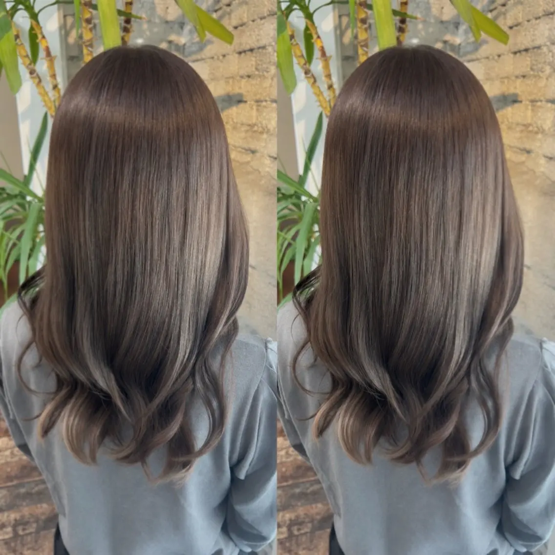 セミロング 杉原 向日梨のヘアスタイル