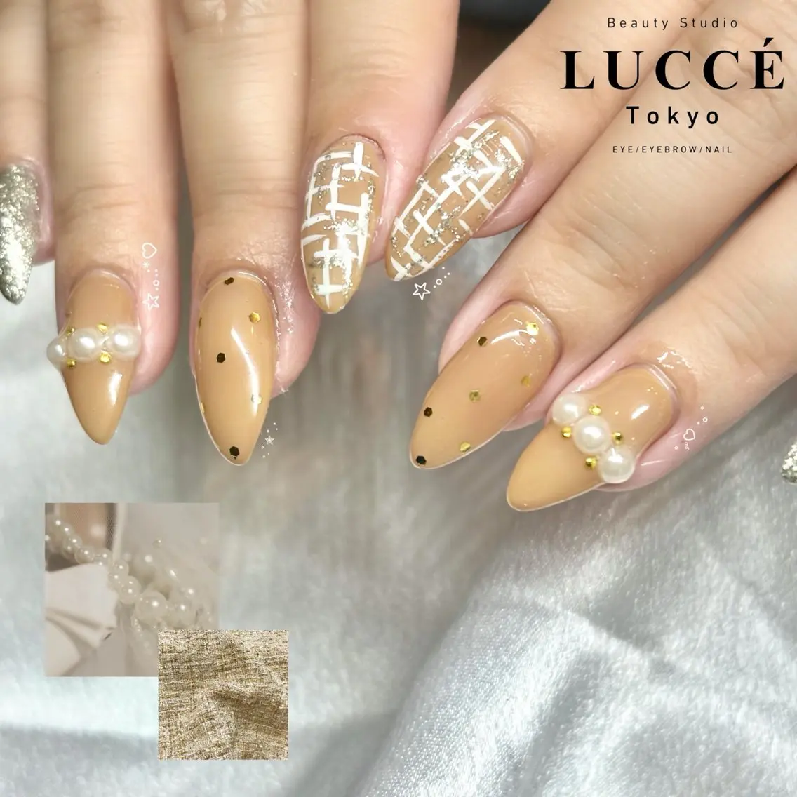 ネイル ツイードネイル Sawako 高田馬場/ネイルのネイルデザイン