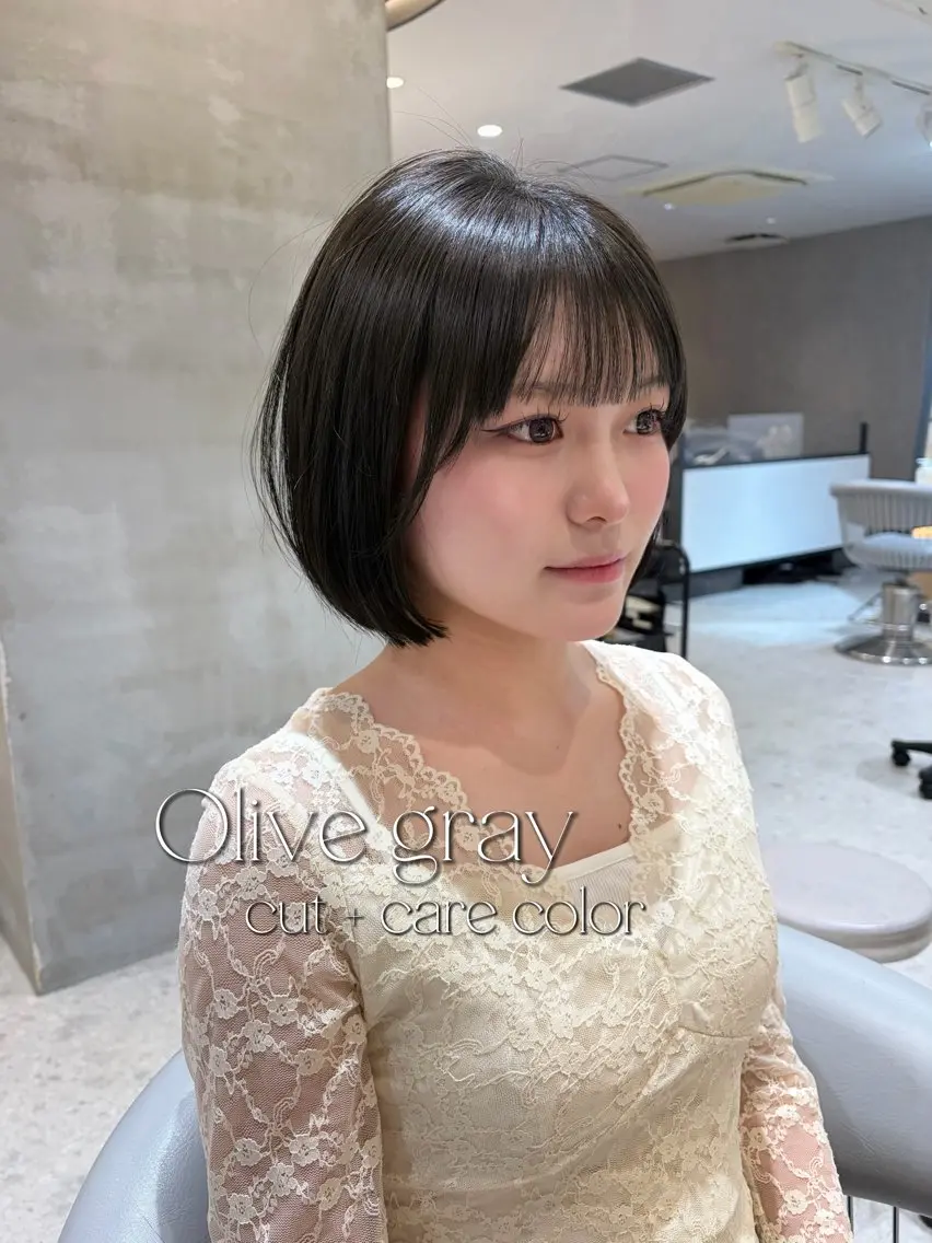 ミディアム カラー カット ヘアカラー トリートメント ヘアセット/レイヤー 縮毛矯正/はるか🎀のヘアスタイル