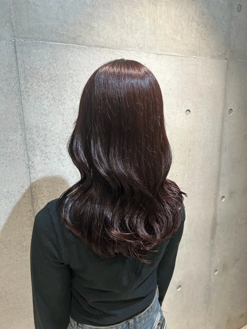 ロング カラー ヘアアレンジ カット ヘアカラー トリートメント ボブ艶モテカラー🫧 カリンのヘアスタイル