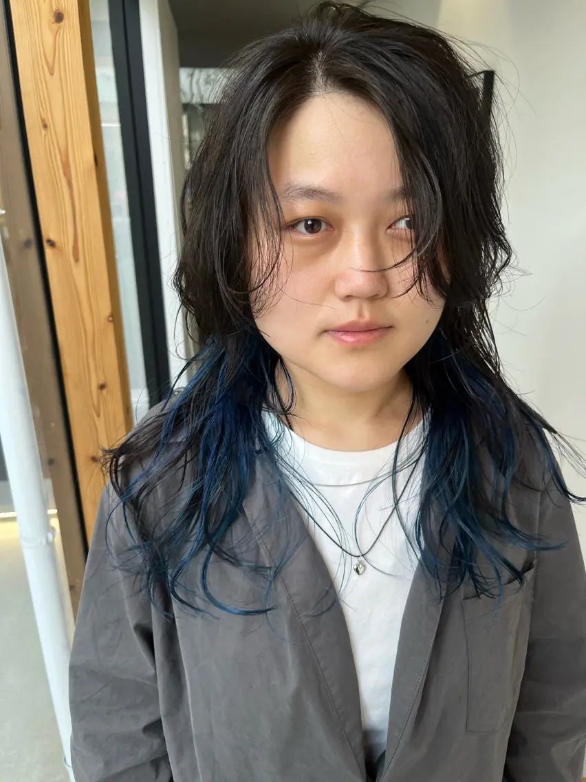 ロング レイヤーカット カット ヘアカラー 似合わせパーマ/ 山本銀次郎のヘアスタイル