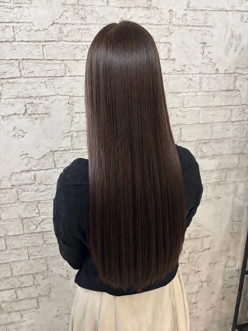 ロング 縮毛矯正 カットカラーモデル 募集中🩶Kai🐏のヘアスタイル