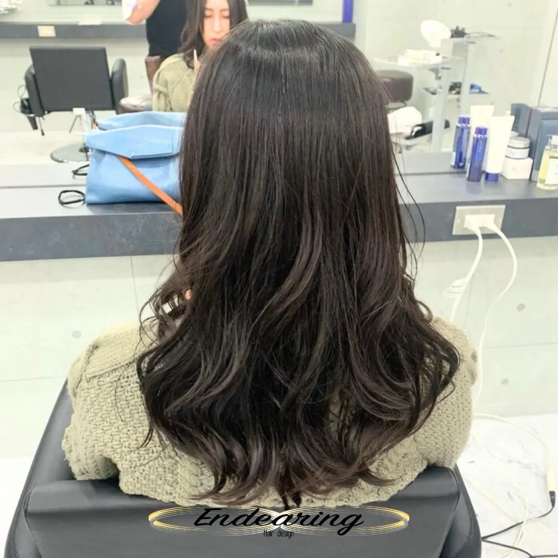 カラー 透明感カラー ダークグレー カット ヘアカラー Endearing 銀座/レイヤーカットのヘアスタイル