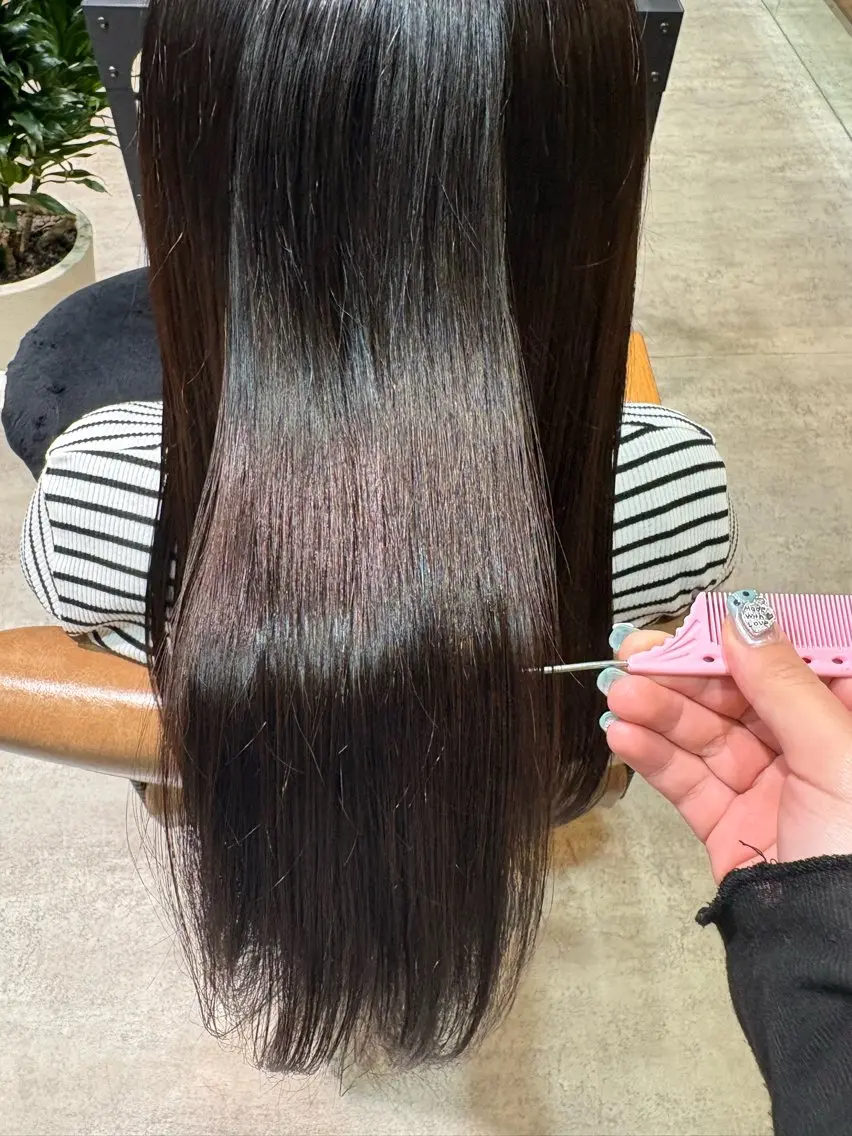 ロング カラー トリートメント 佐伯 美麗のヘアスタイル