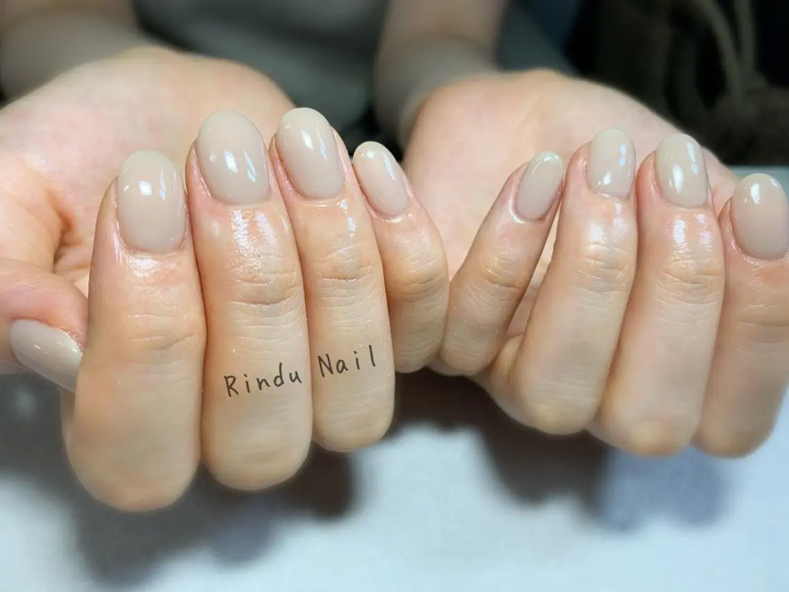 ネイル ワンカラーネイル Rindu Nail 名駅miniのネイルデザイン