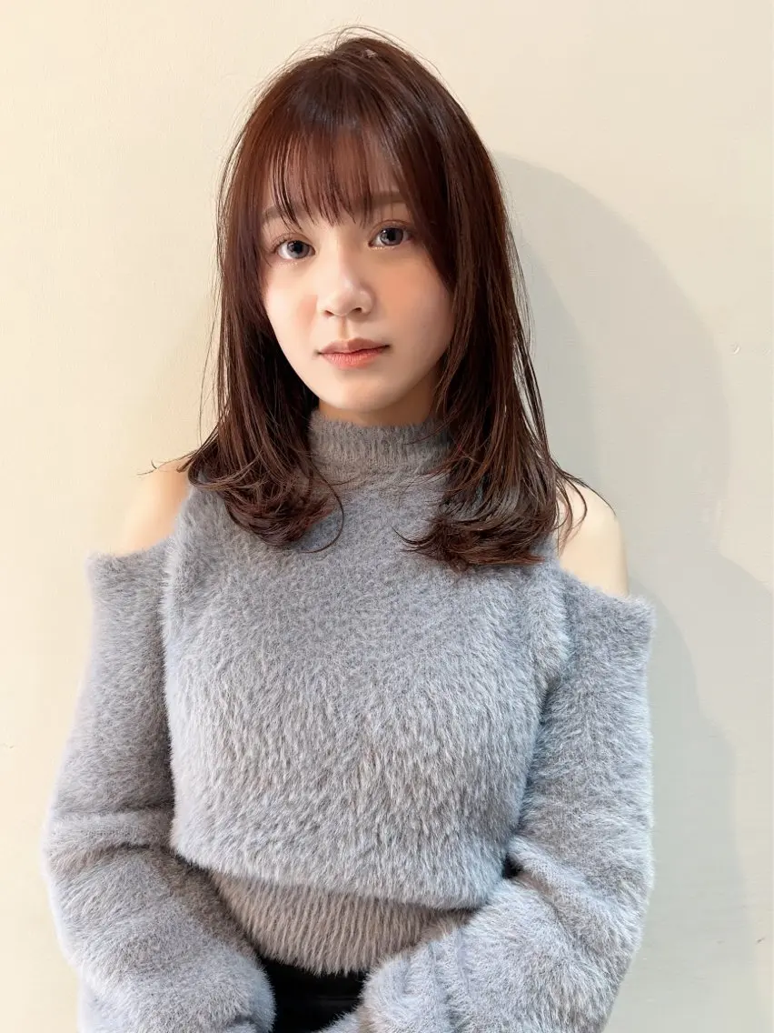 似合わせカット+エステ透明感カラー+Aujuaトリートメントの写真