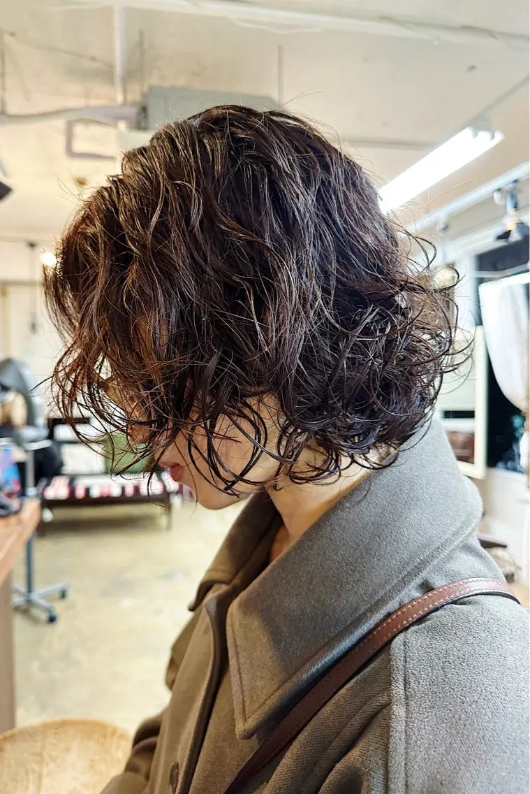 ミディアム パーマ ミディアムパーマ カット パーマ ［girl］ MIKIのヘアスタイル