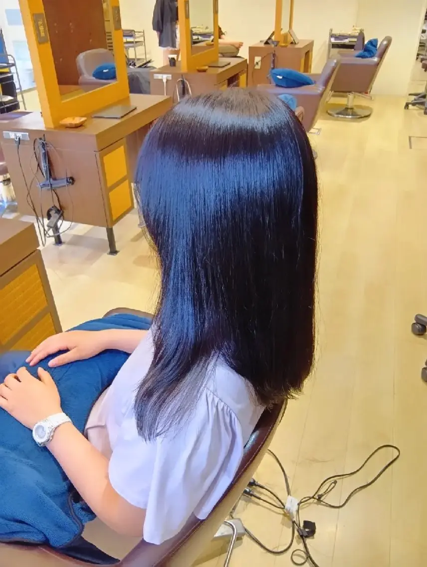 ロング カラー パープルカラー シルバー 顔周りカット レイヤーカット トリートメント カット ヘアカラー トリートメント 小林暢🌟Orque 髪質改善サロン🌙のヘアスタイル