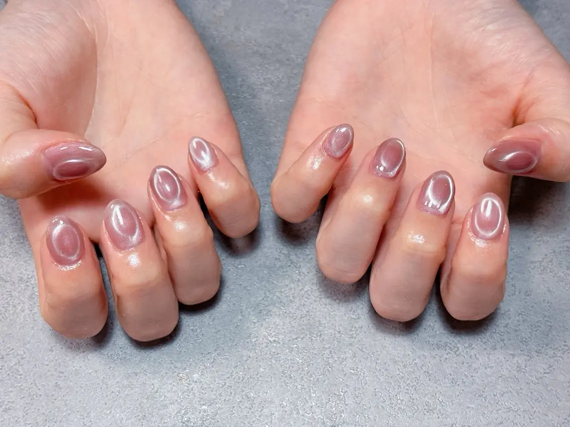 ネイル 韓国ネイル レース マグネットネイル ハンドネイル ハンドケア ゆ か_Nails💫のネイルデザイン