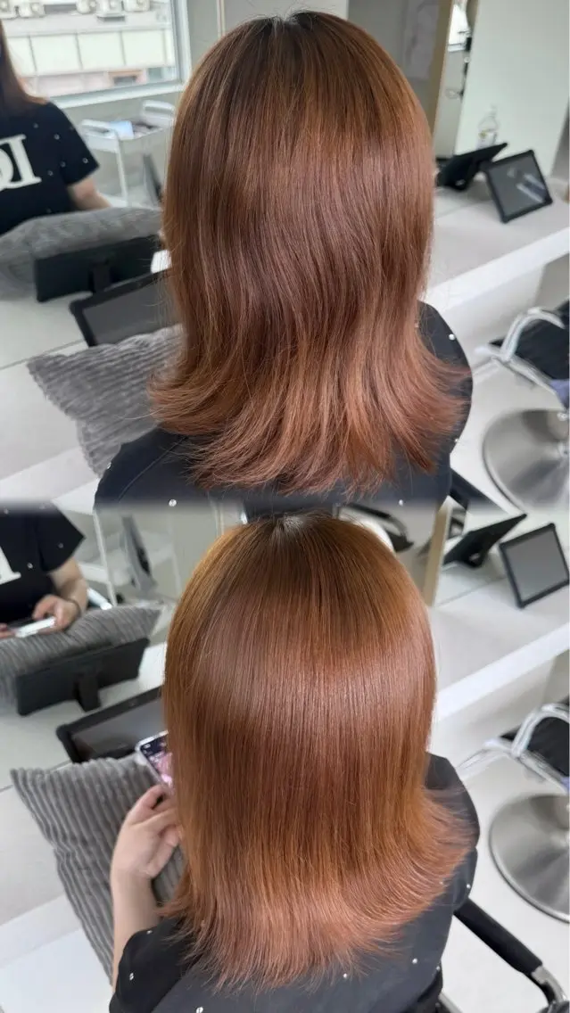 セミロング ヘアアレンジ トリートメント 🎀艶カラー￤髪質 改善🎀ayane♥のヘアスタイル