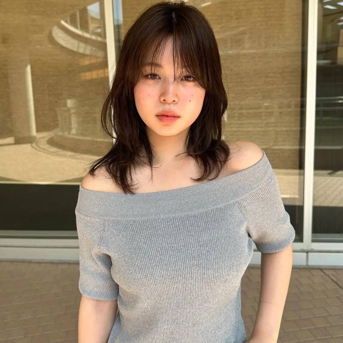 セミロング カラー K-two谷町❄️ hinaのヘアスタイル