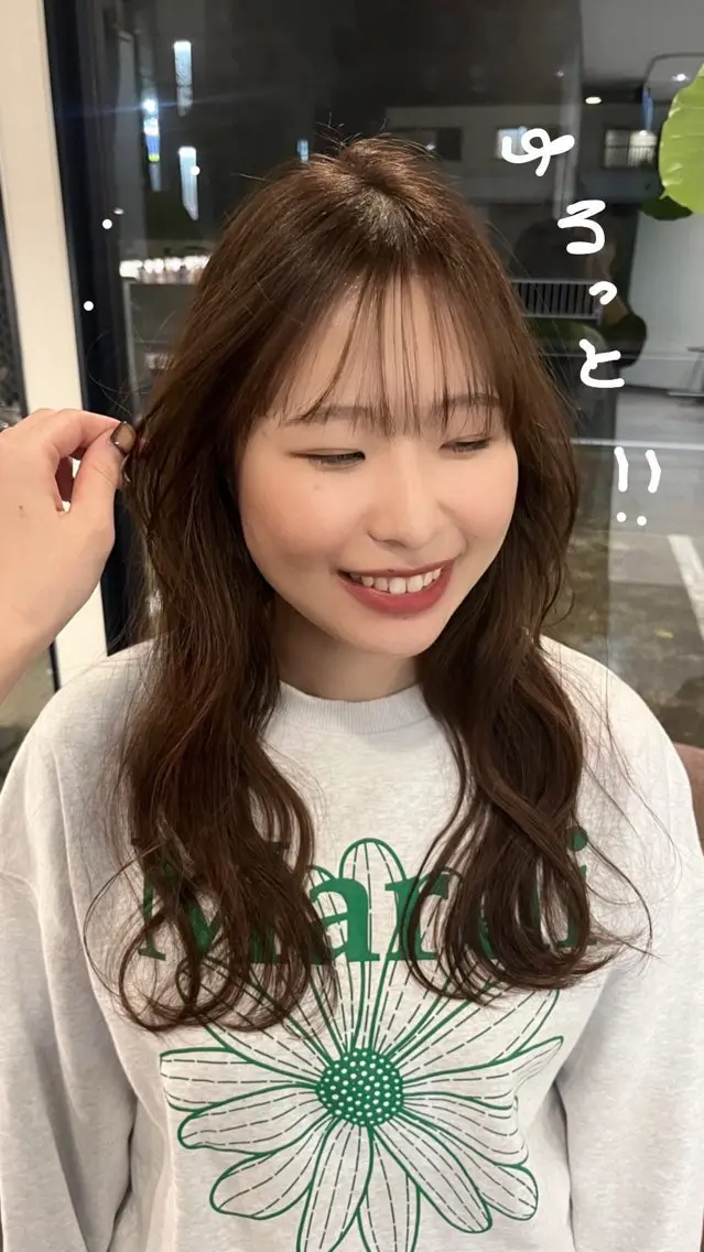 ロング カラー ささき ゆめのヘアスタイル