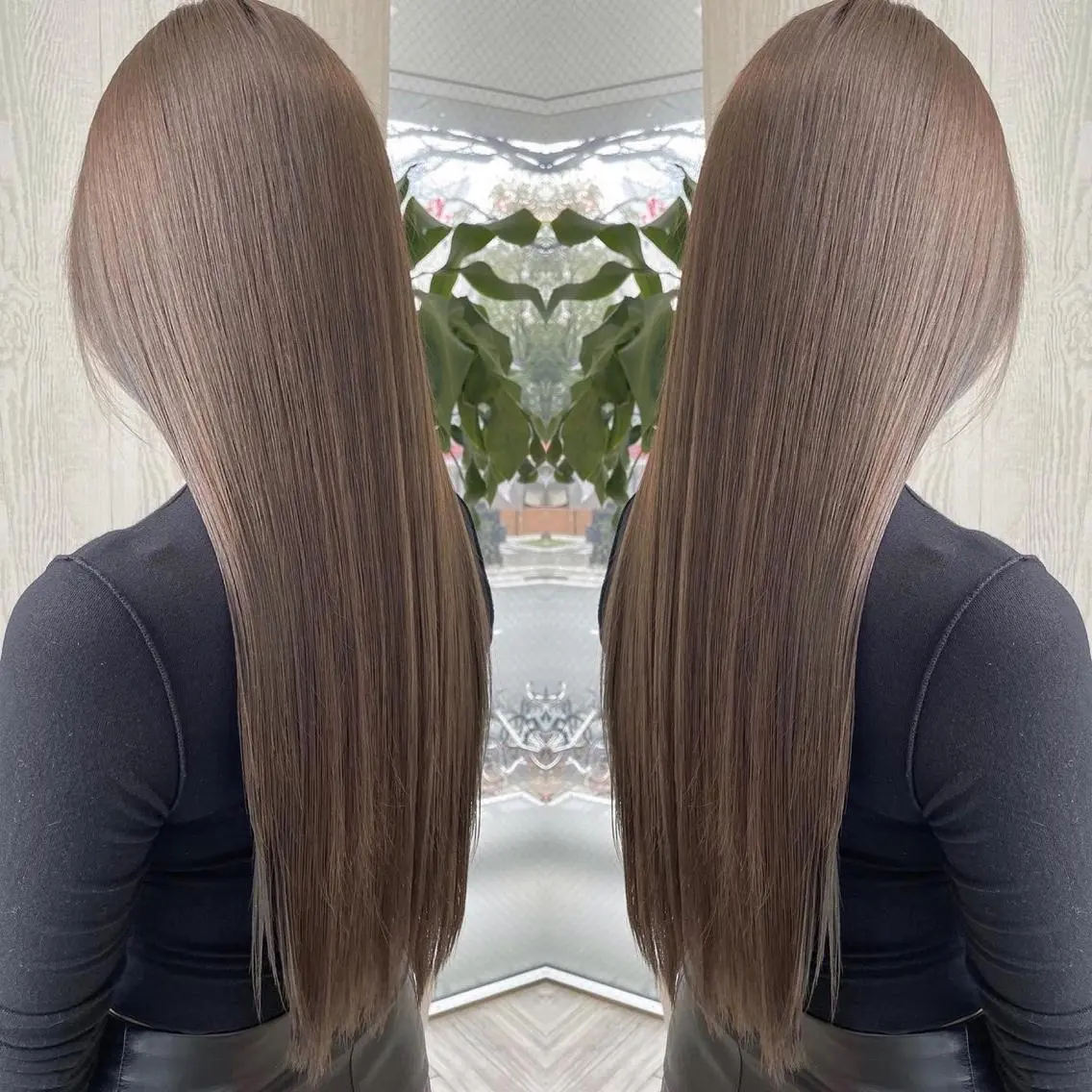 ロング カラー アッシュ ベージュカラー 透明感カラー 外国人風カラー レイヤーカット カット ヘアカラー トリートメント 河合秀明/ショート /ボブ/レイヤーのヘアスタイル