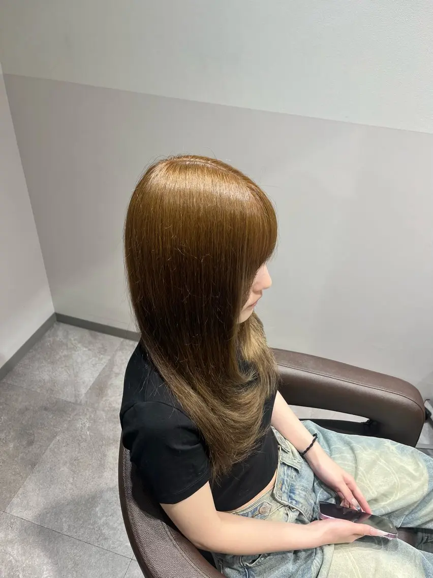 ロング 大宮レイヤーカット× 透明感カラー　rioのヘアスタイル