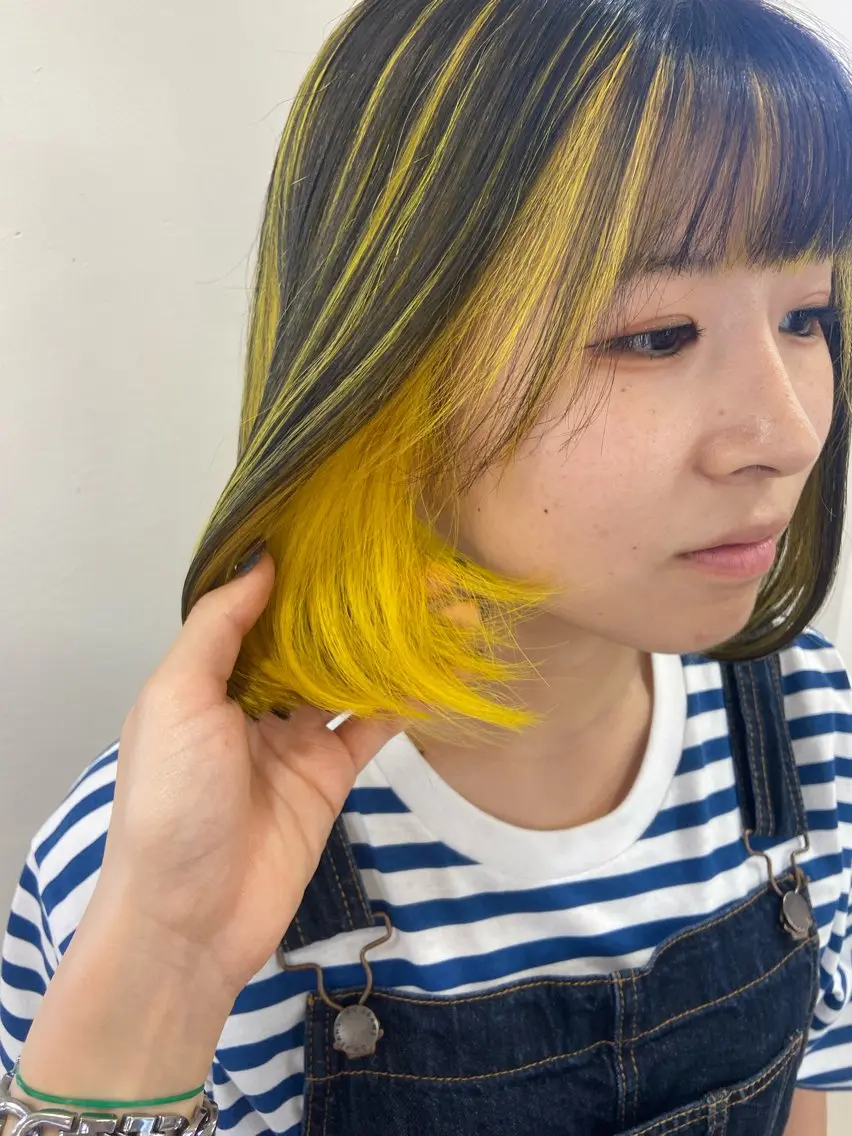 ミディアム カラー カット ヘアカラー トリートメント 🫧🎀SARA/ 艶カラー/金山💓のヘアスタイル