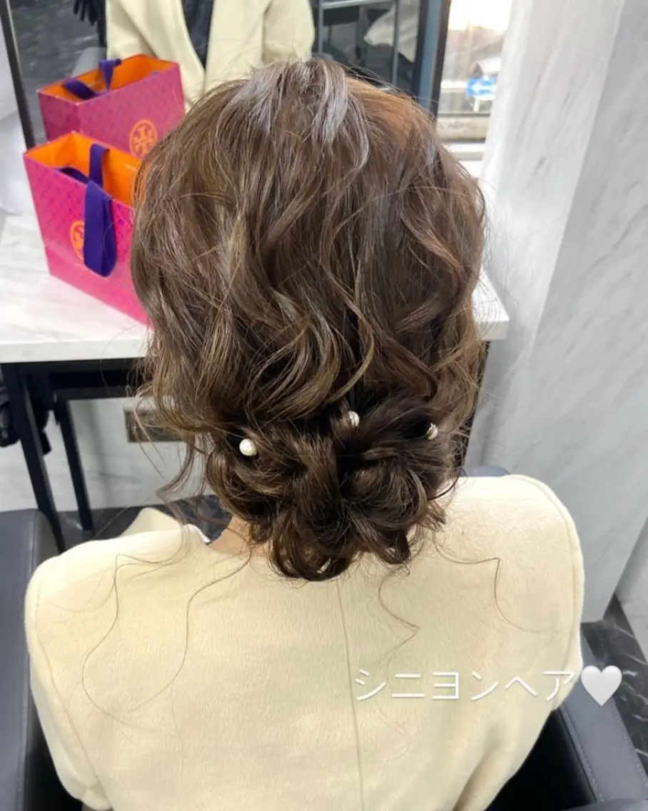 ヘアアレンジ nanaka 🤍韓国ワンホンヘアのヘアスタイル