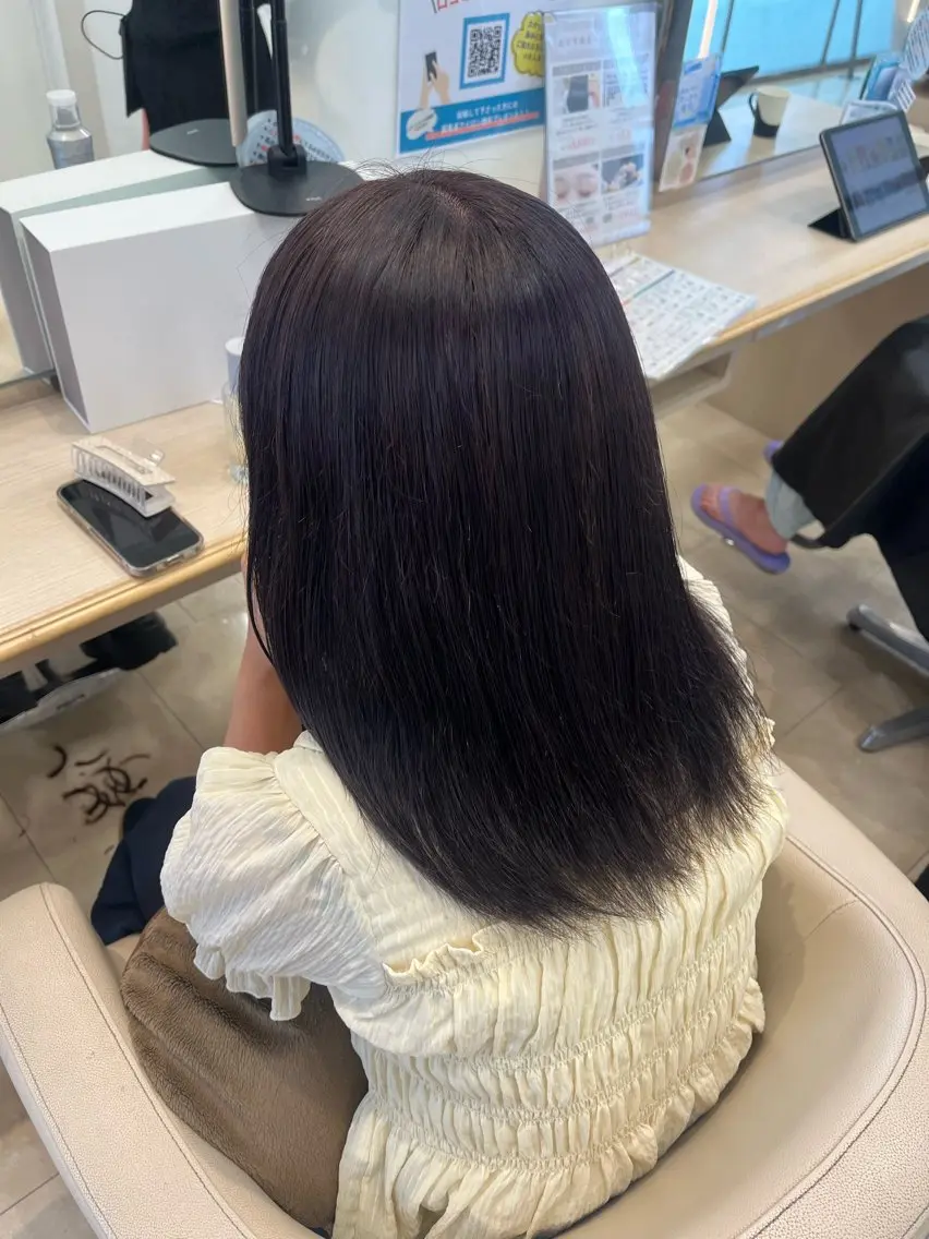 セミロング ヘアカラー トリートメント ✨盛れ×似合わせ💞 matsuri🌱のヘアスタイル