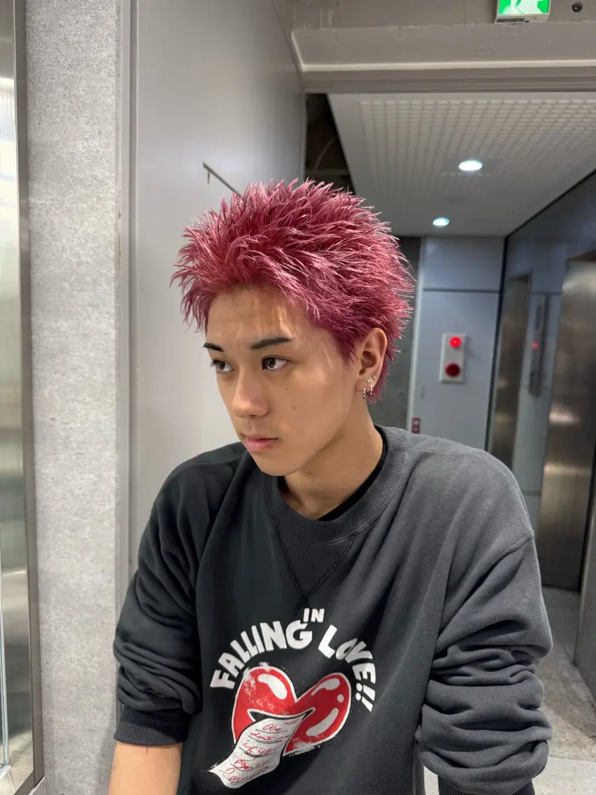 🍒暖色限定🍓カット+ブリーチありダブルカラーの写真