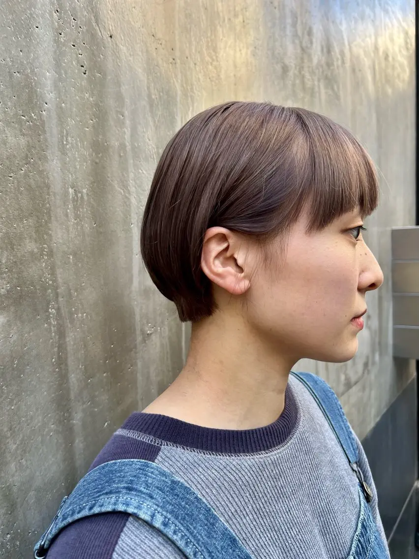ショート 丸みショート ショートヘア 🦄🌈田中聖太郎 ニュアンスカラー🦄のヘアスタイル