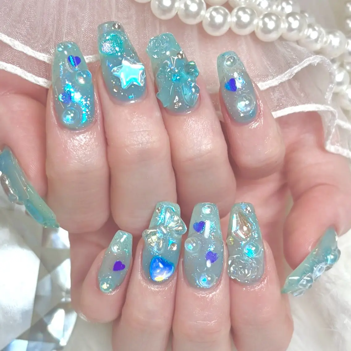 オフ無料♡持ち込みデザインLコース🍒の写真