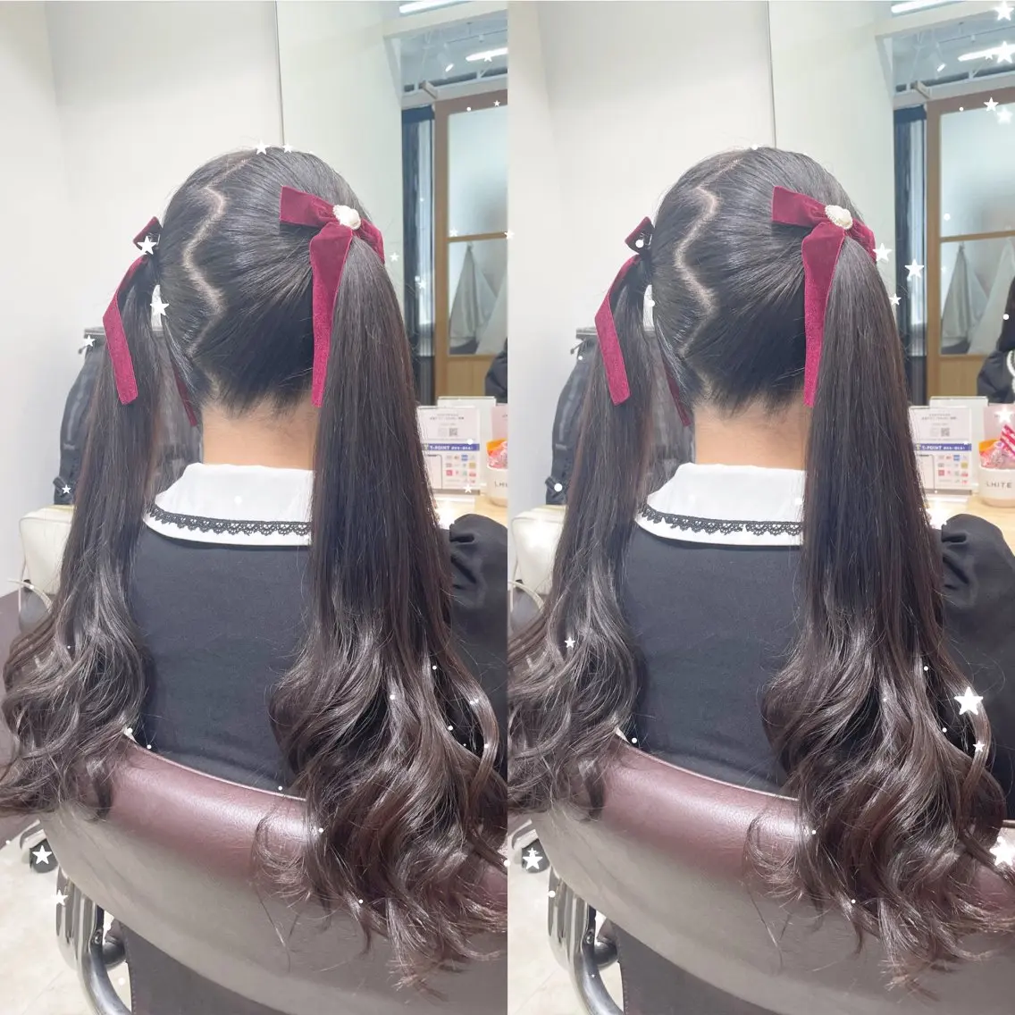 ロング ヘアアレンジ ツインテール ロング ヘアセット 新宿三丁目アイドル ヘアメイクたでぬまのヘアスタイル