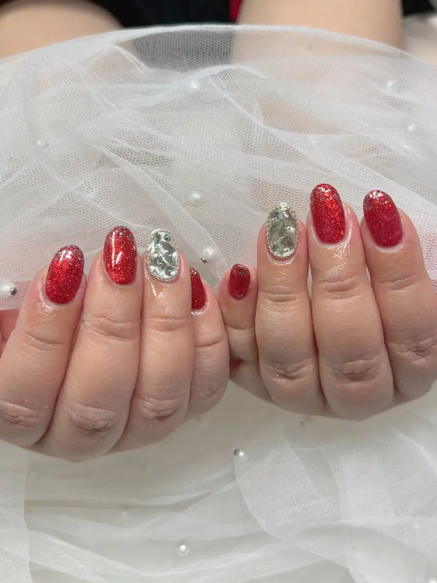 ネイル ラメ(グリッター) ハンドネイル NAILIST Mana💋のネイルデザイン