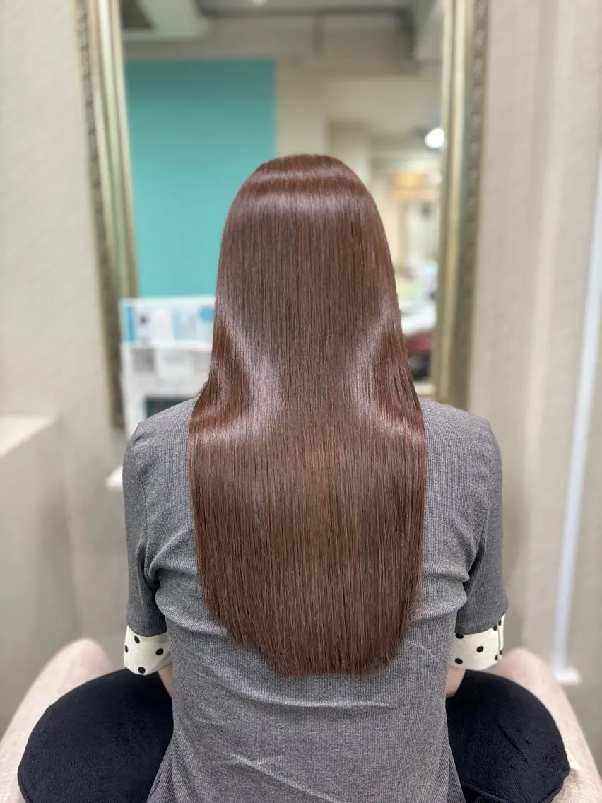 ロング カラー ヘアカラー トリートメント 縮毛矯正/艶髪/ みづきのヘアスタイル