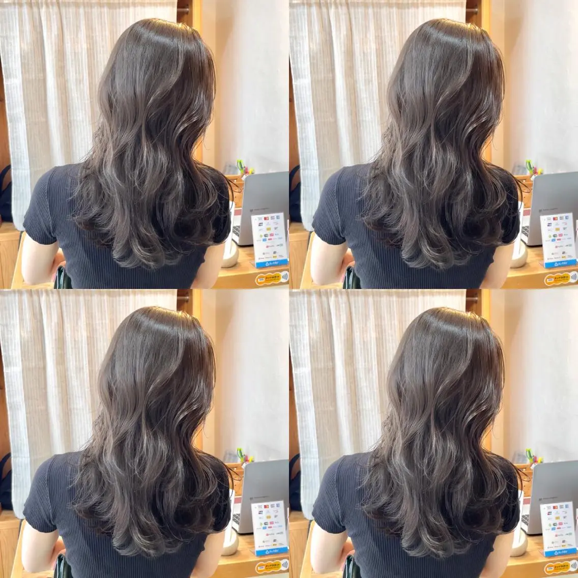 セミロング カラー 透明感カラー デザインカラー イヤリングカラー グレージュ インナーカラー カット ヘアカラー トリートメント ヘッドスパ 大人可愛い透明感🌟 小顔・韓国髪🌟野中のヘアスタイル