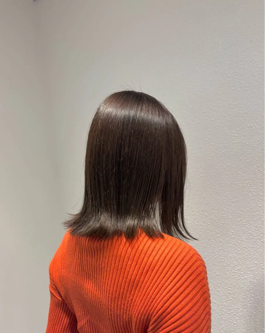 カラー 透明感カラー グレージュ オリーブグレージュ オリーブグレー ヘアカラー トリートメント 艶カラー/アレンジ 💟すなおのヘアスタイル