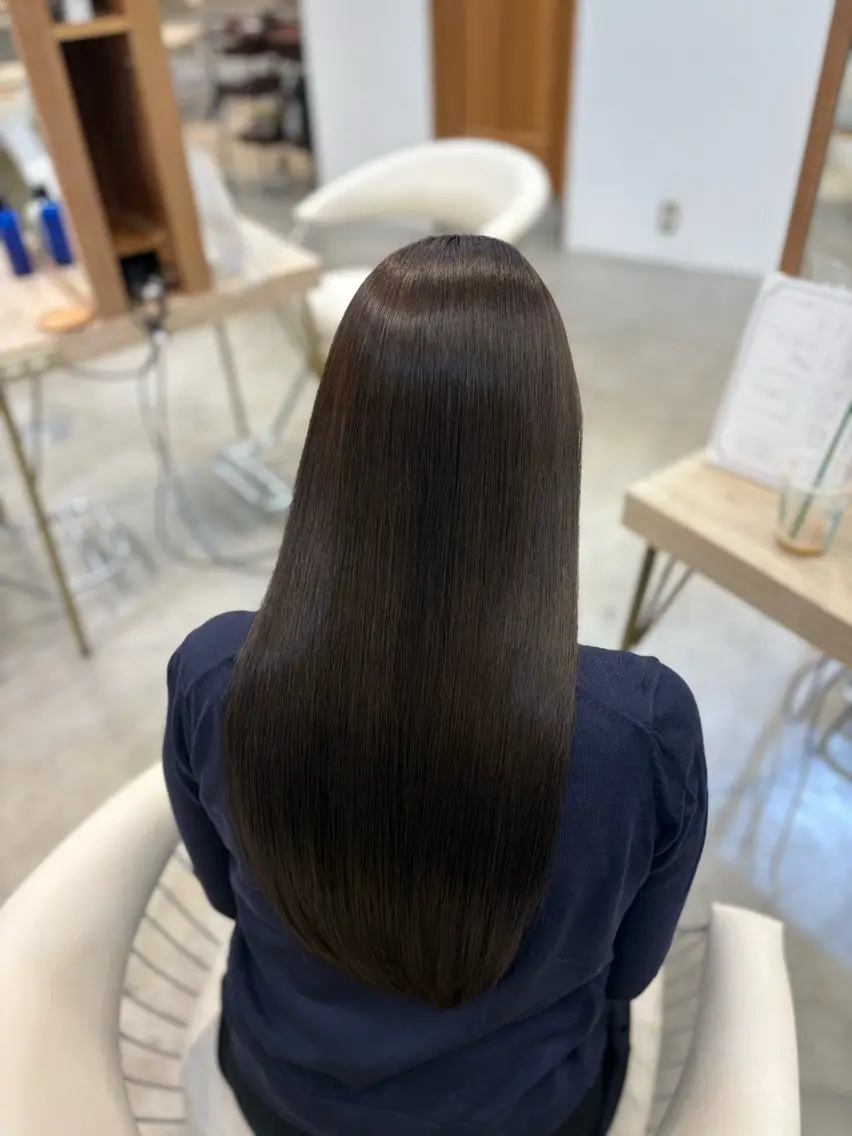 ロング カラー ヘアカラー トリートメント ﾊﾙﾅ🌸 髪質改善のヘアスタイル
