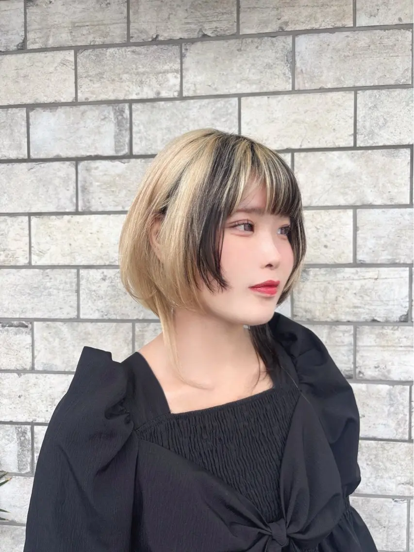 ミディアム カラー 村松 美月のヘアスタイル