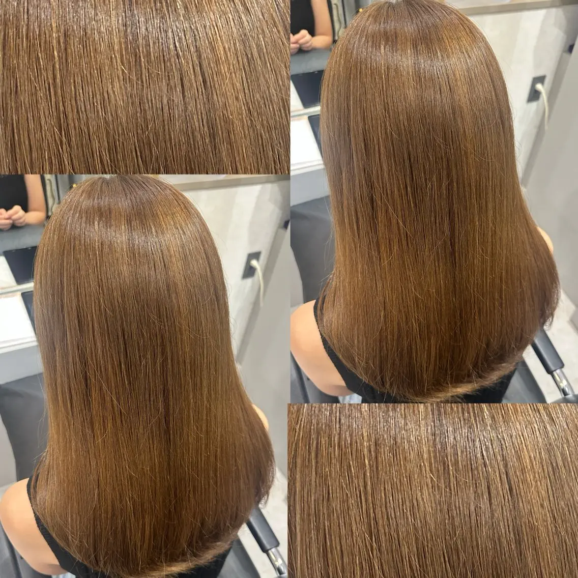 セミロング カラー 中韓🇨🇳🇰🇷 トレンド＆髪質改善のヘアスタイル