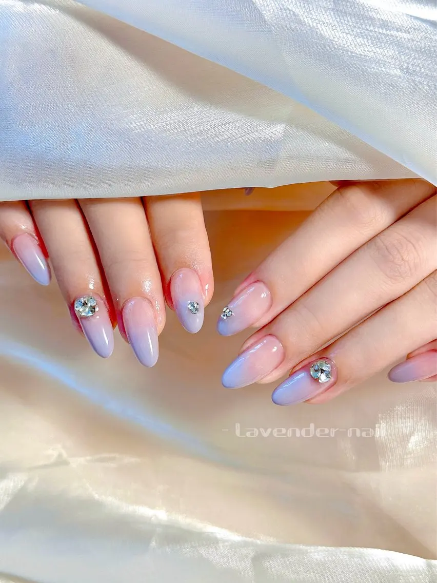 ネイル ハンドネイル Lavender nail·中島公園のネイルデザイン