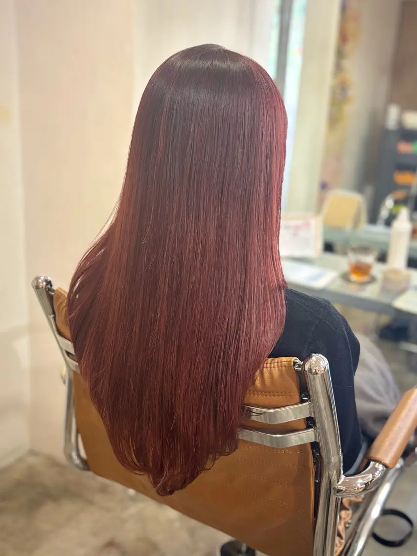 ロング カラー カット 縮毛矯正 トリートメント 髪質改善/ヘアケア coiiはしもとはなのヘアスタイル